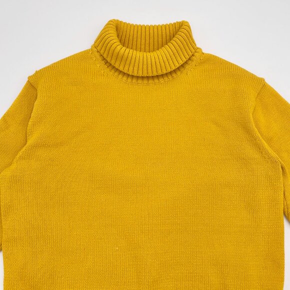 Ann Taylor Sweater‎ Turtleneck Roll Neck Medium Petite Yellow Long Sleeve Women - Picture 4 of 13